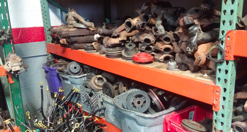 Randomness Level: Manifolds and Pulleys—4/10, harmonic balancers—8/10. Should You Buy A Used One?: Pulleys and manifolds—sure. Harmonic Balancers—I wouldn’t risk it. The rubber between the two rings goes bad over time.